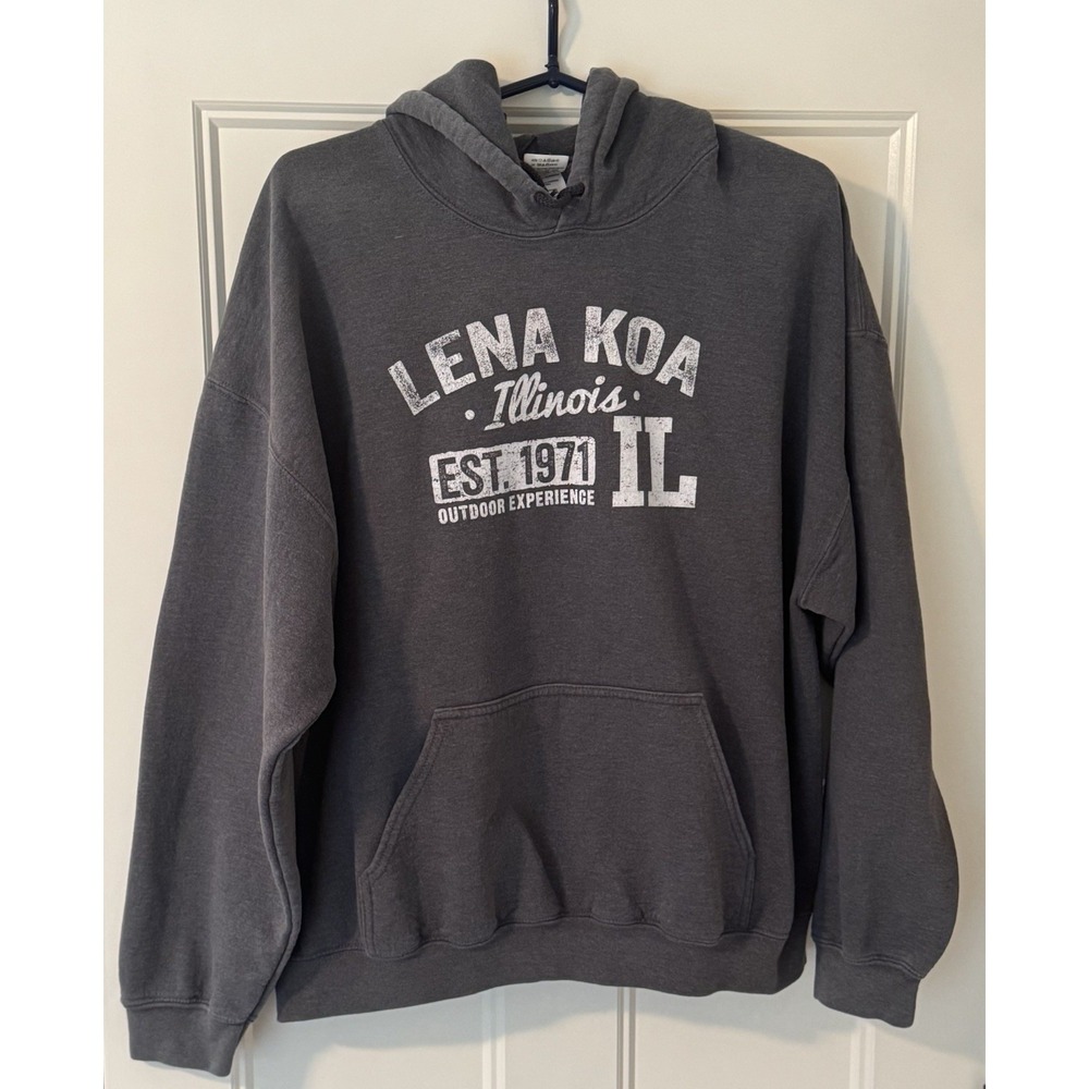 KOA CAMPGROUND LENA ILLINOIS HOODED SWEATSHIRT HOODIE XL OUTDOOR